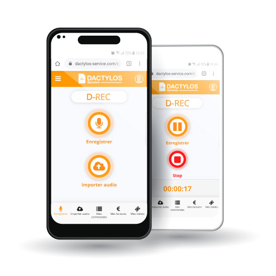 Enregistrer audio en ligne - Dactylos Service